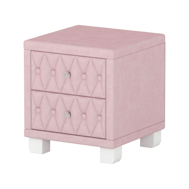 Table de chevet Velvet, Rose