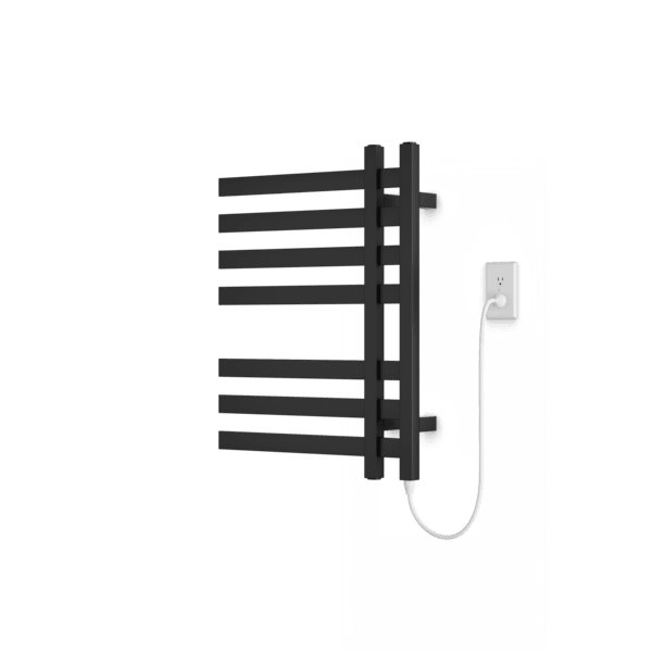 Chauffe-serviettes à panneau plat, Noir mat
