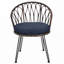 Ensemble de loisirs d'extérieur, 2 chaises simples en rotin avec table ronde en verre-2069770688-2069770695