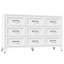 Commodes et commodes en métal peu encombrantes, rangement blanc à 9 tiroirs pour la chambre à coucher