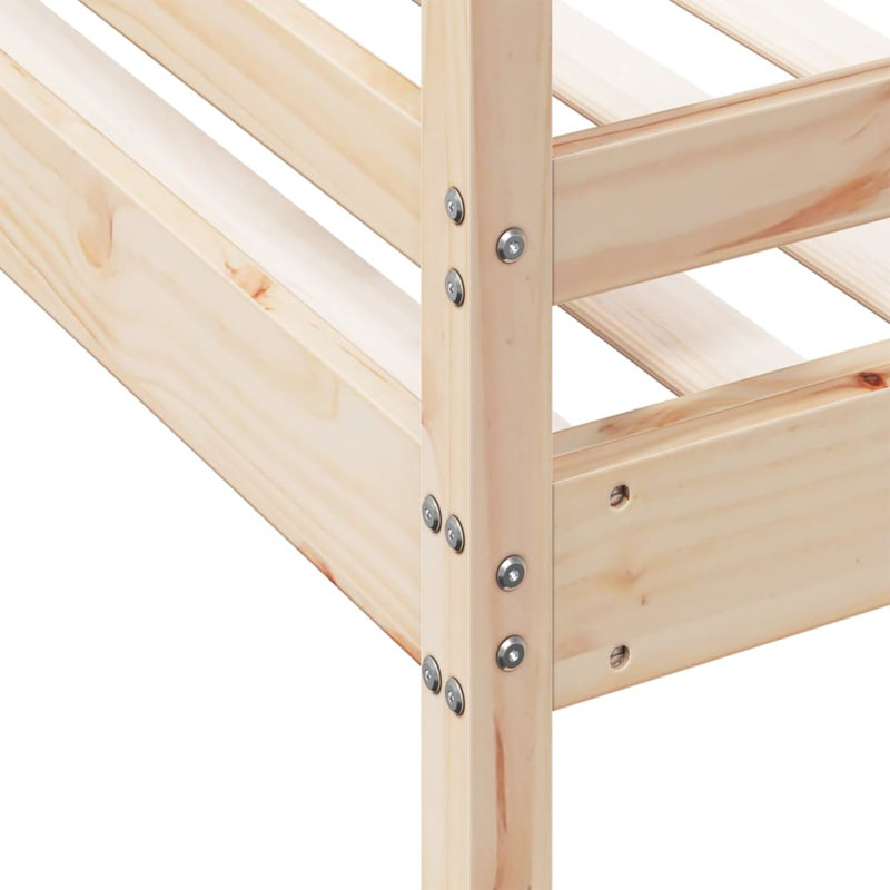 Wirrindela Solid Wood Bed, Brown, Double (4')