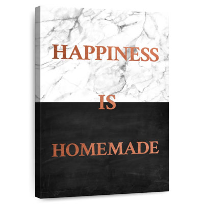Le bonheur est fait maison, typographie I