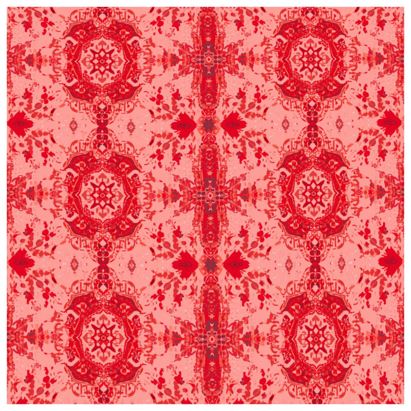 Coussins décoratifs Red Mandala, 26 x 26 pouces
