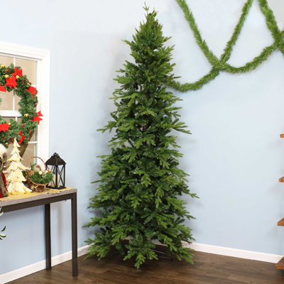 8' Unlit Slim Artificial Christmas Tree