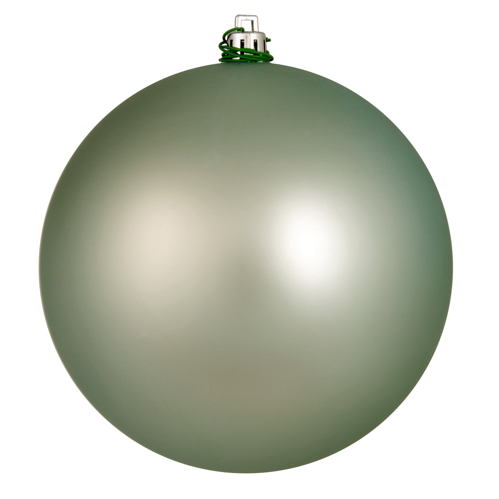 Holiday Décor Ball Ornament, 2.75" H x 2.75" W x 2.75" D, Matte Frosty Mint