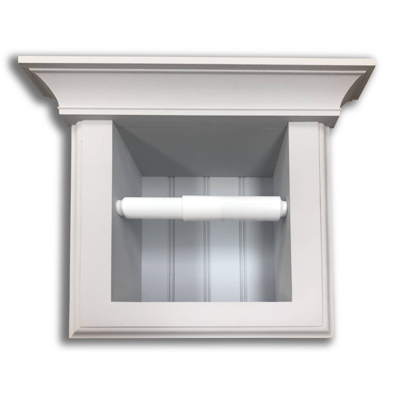 Porte-papier hygiénique encastré Tracy, Gris