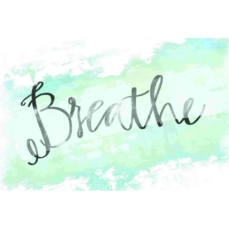 «Breathe Abstract Swatch», art textuel sur toile tendue, H 32 po x l 48 po