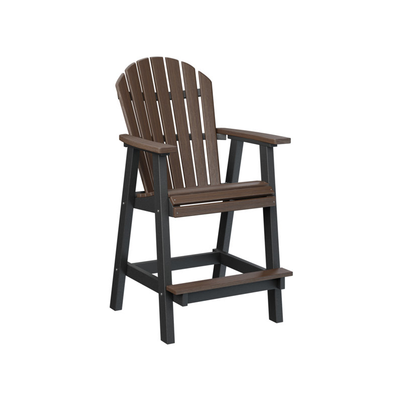 Chaise de bar berlinoise Berlin, Black, Brazilian Walnut
