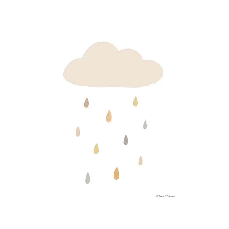 «Happy Cloud» par - Toile tendue, H 12 po x l 8 po x P 0,75 po