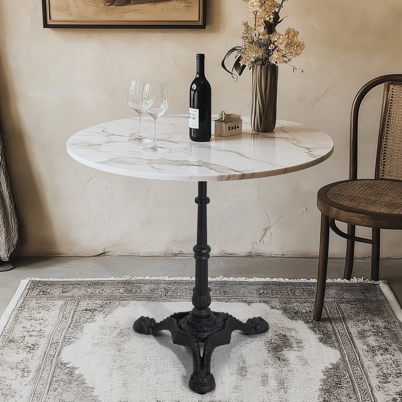 H27.95 Cast Iron Table Base With 3 Tiger Claw Feet, Table Leg Black