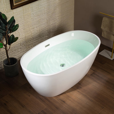 59'' x 31.5'' Soaking Acrylic Bathtub