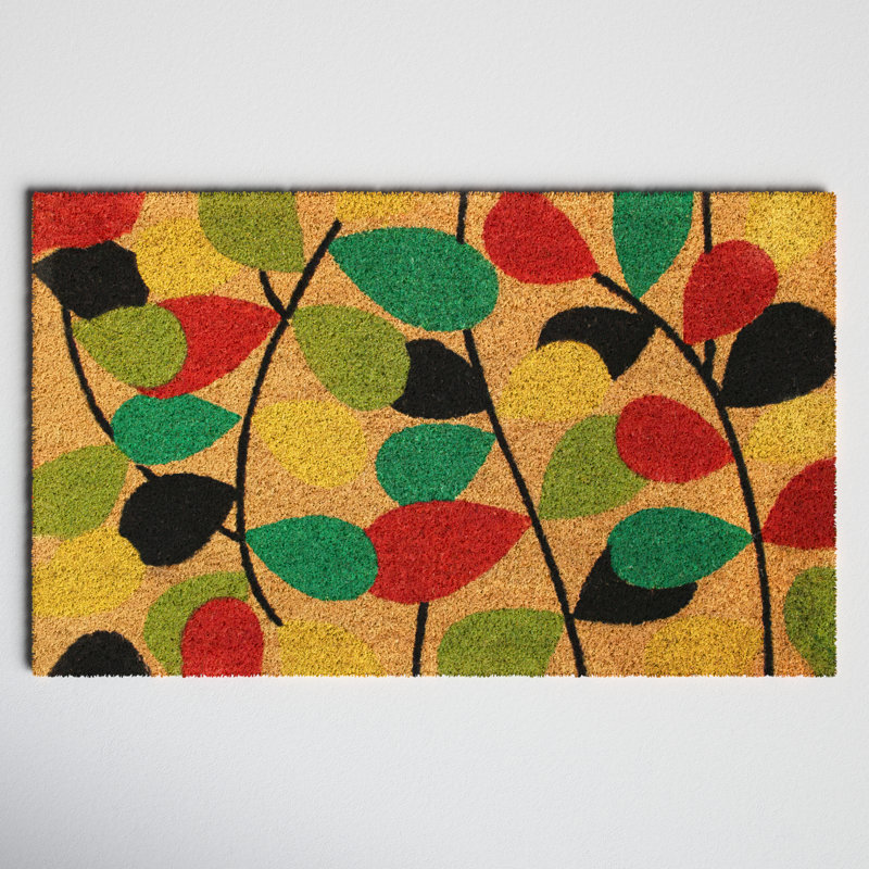 Arnitra Non-Slip Floral Indoor Doormat