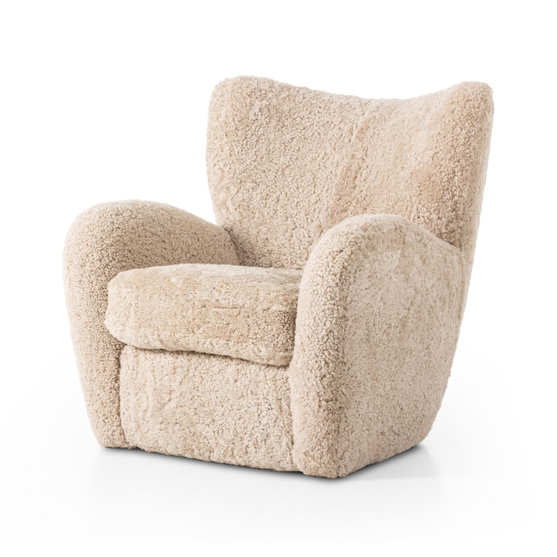Amelie Chair-Beige Shearling, Beige Shearling