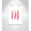 Roulé «Pink Feathers», impression sur papier-47479523