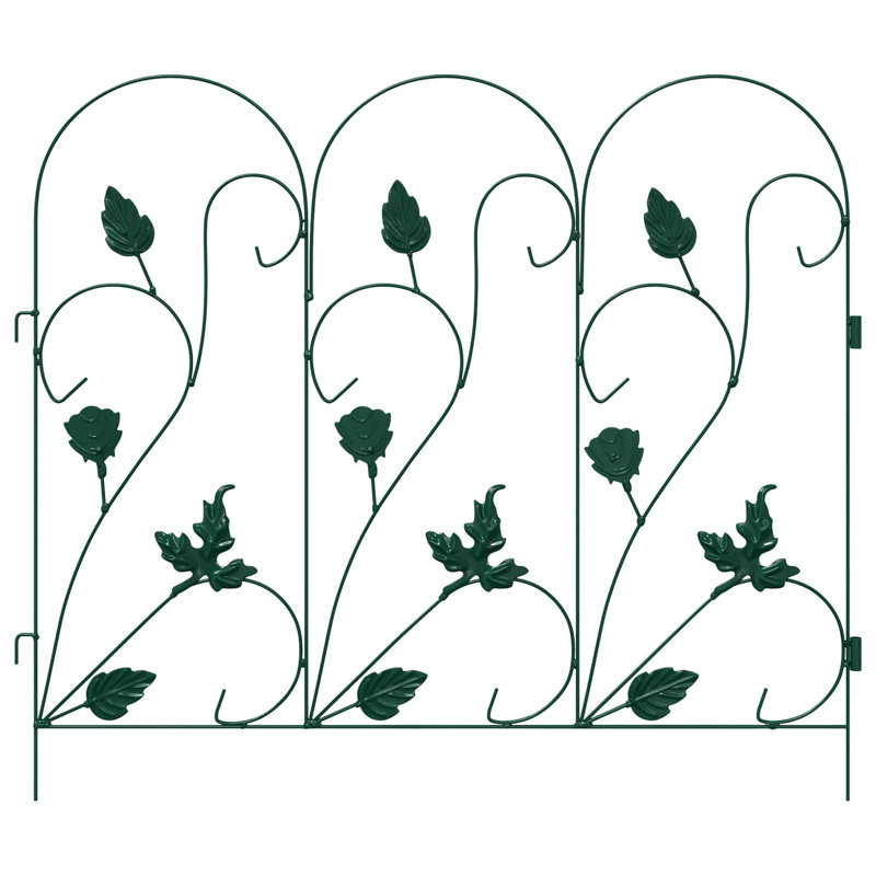54.5cm H x 307cm W Steel Hardware, Green