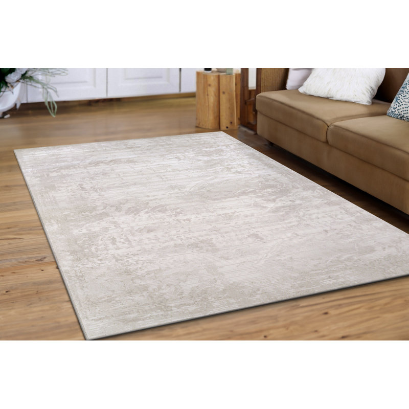 Newhouse 2574-190 IVOIRE / GRIS, Rectangle 5 pi 3 po x 7 pi 7 po