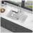 32x19 White Granite Composite Workstation Undermount Kitchen Sink with Accessories for Modern Kitchens-116521202