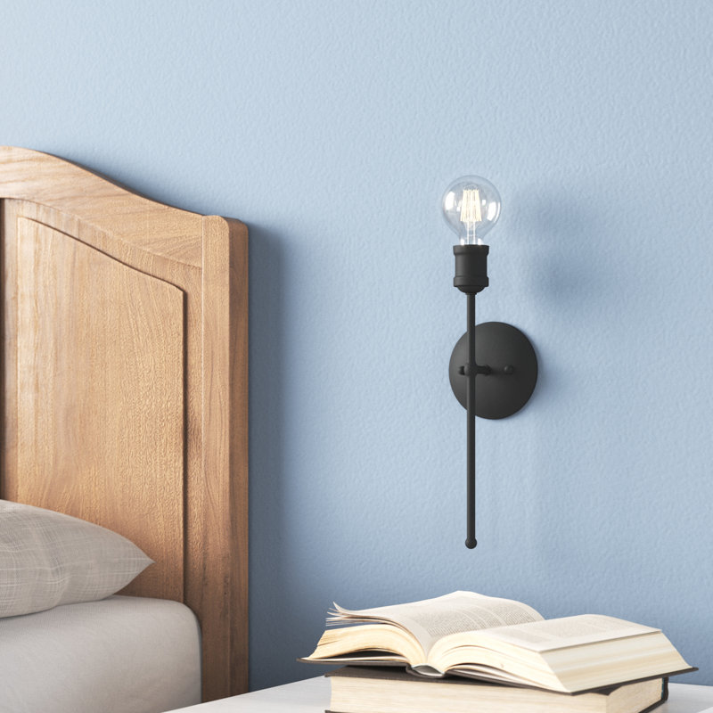 Lounell Steel Wallchiere, Black