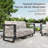 HDPE & Rattan Left And Right Armrest-134494720