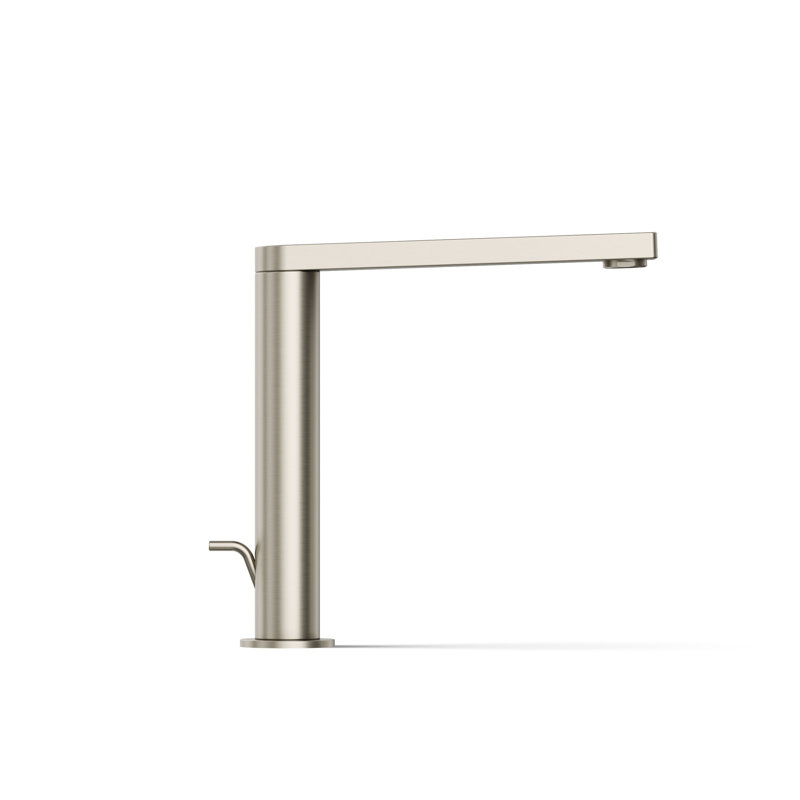Single-Handle Bathroom Faucet with Drain Assembly, Brushed Nickel