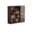 Vitrines en bois massif brun noisette-121315143