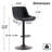 Modern Height Adjustable Swivel Bar Stools Upholstered Leather Barstool Kitchen Island Chairs With Metal Frame-1949709384