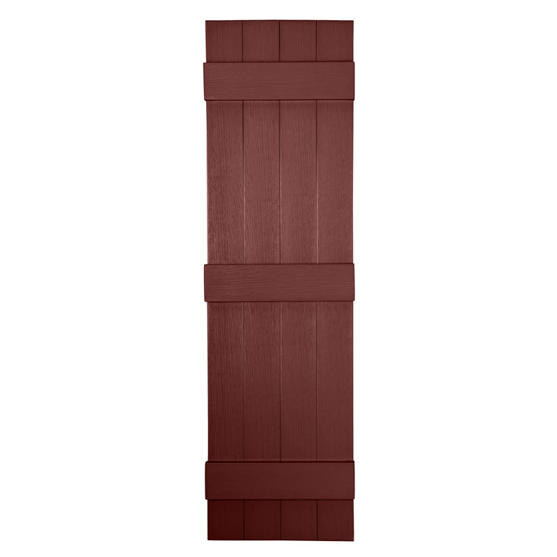 Persiennes personnalisées à 4 planches fermées, Vert pin, 40"