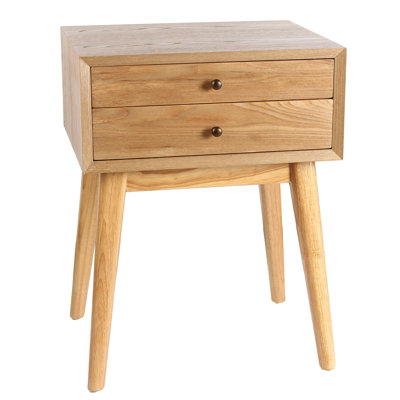 45.7cm W Solid Wood Bedside Table