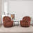 Petal Tufted Swivel Bucket Chair(Set Of 2)-2091933640