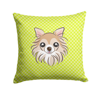 Checkerboard Chihuahua Indoor/Outdoor Throw Pillow