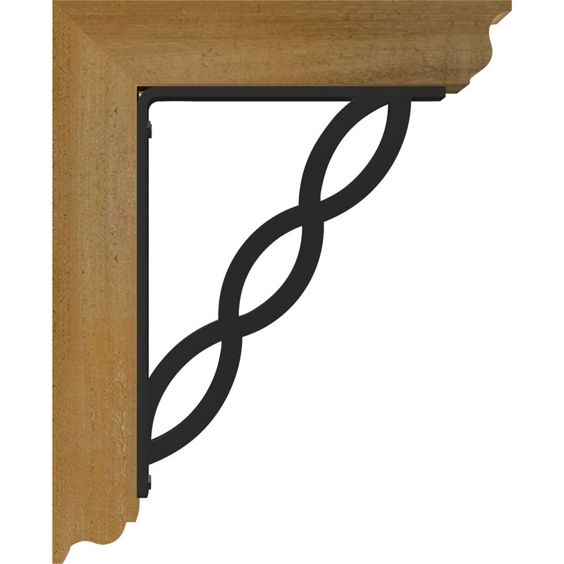 Support de fer triple 4 po Loera, H 19 po x P 16 po, Cèdre rouge de l'Ouest l 3 1/2 po x T 2 po (lisse