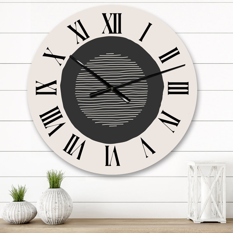 Horloge murale Minimal Primitive Bauhaus, Moyen