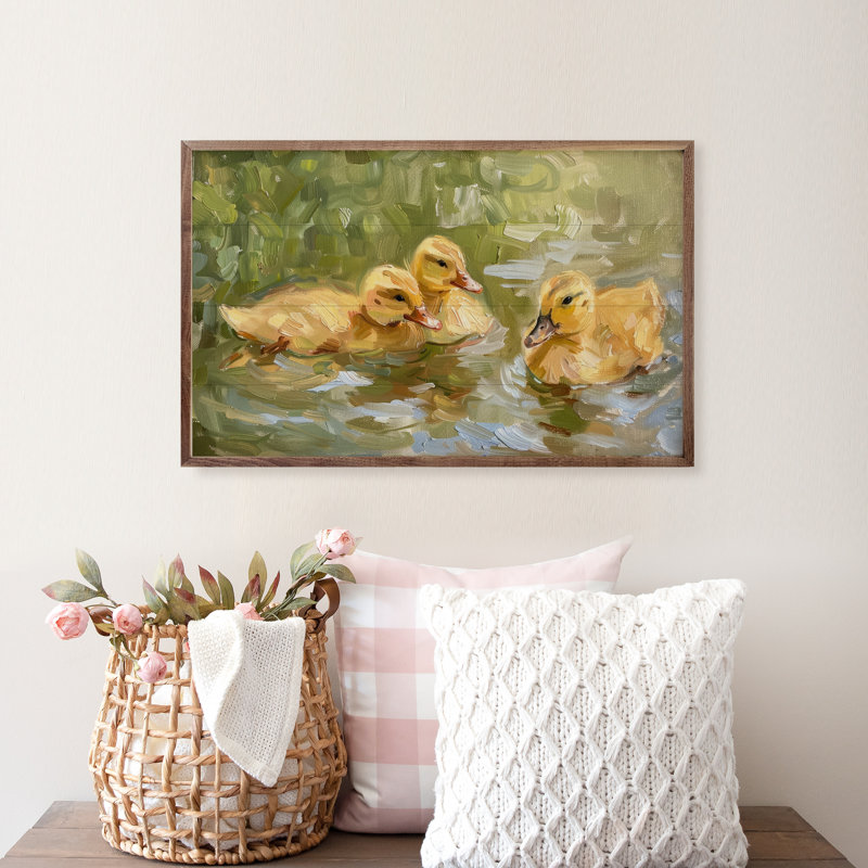 «Duckling Swim» par Petals Prints Design, H 5 po x l 8 po