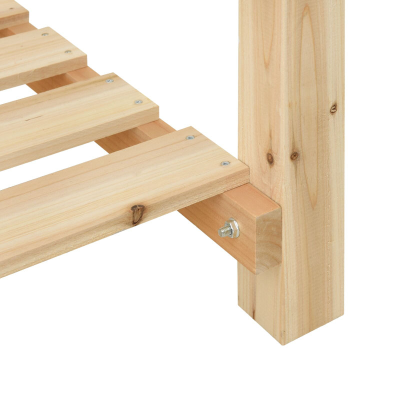 Sapin en bois massif 60x60x76 cm Vidaxl, H 30,1 po x l 23,6 po x P 23,8 po