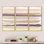 Shape Of Glam Mauve I - Shabby Elegance, ensemble de 3 toiles d'art encadrées