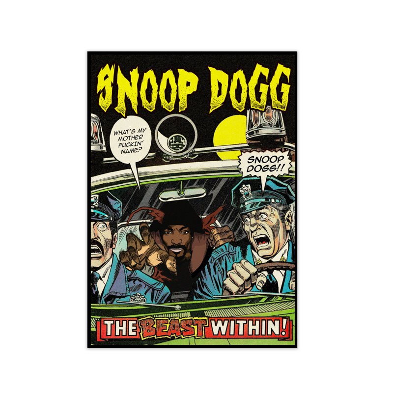 Snoop Dog The Beast Within by David Redon - Print, No Frame, 59.4 cm H x 42 cm W x 1 cm D