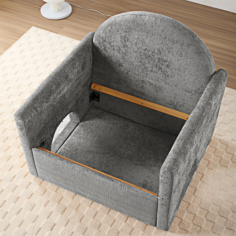 Méridienne simple Accent Chair, Gris