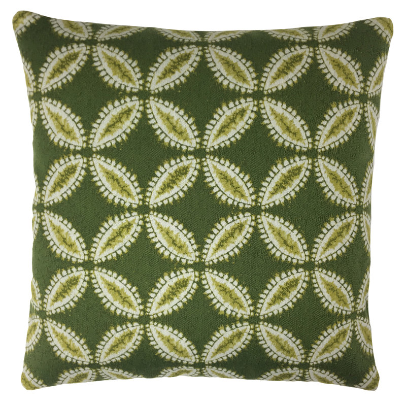  Housse de coussin en duvet géométrique 22 po, 18 po x 18 po, Vert