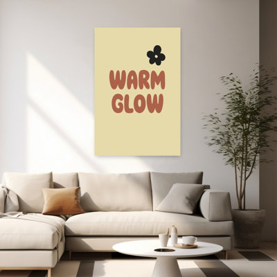 «Warm Flower», reproduction rétro d'art mural rétro