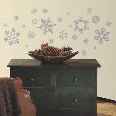 Décalcomanie murale flocons de paillettes
