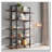70.07" Height 5-Tier Vintage Industrial Rustic Brown Bookshelf-447921025