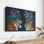 «Hot House Tigers pair», reproduction sur toile foncée-1290519125