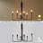 6 - Light Wrought Iron Dimmable Chandelier