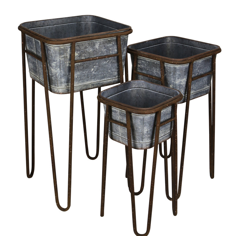 Presson Handmade Metal Pot Planter