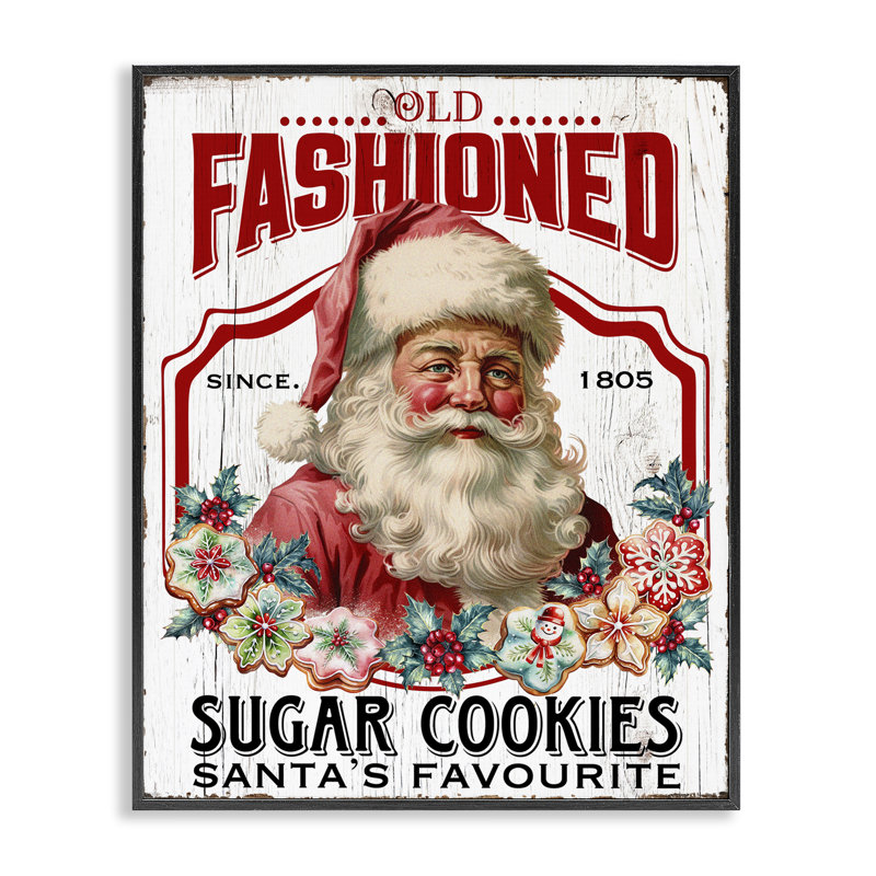 Biscuits à l'ancienne, estampe numérique par Creatif Belle, H 30 po x l 24 po, Giclée encadrée noir minuit