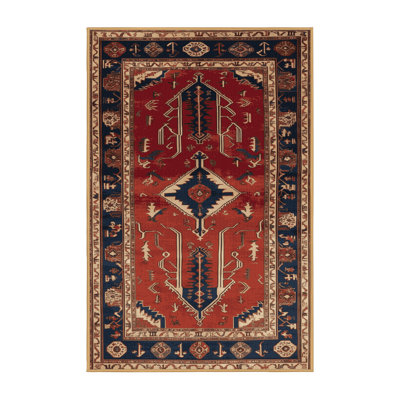 Tapis brun turc lavable à la machine