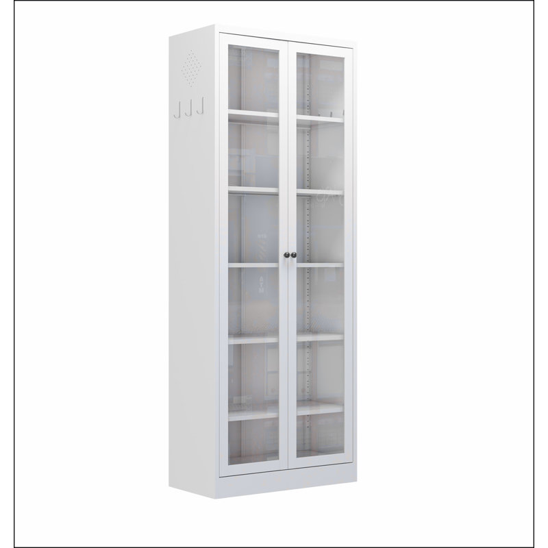 Metal Kitchen Pantry Cabinet - 72" Tall Storage with 5 Adjustable Shelves,Freestanding Cabinet for Kitchen/Pantry/Bathroom