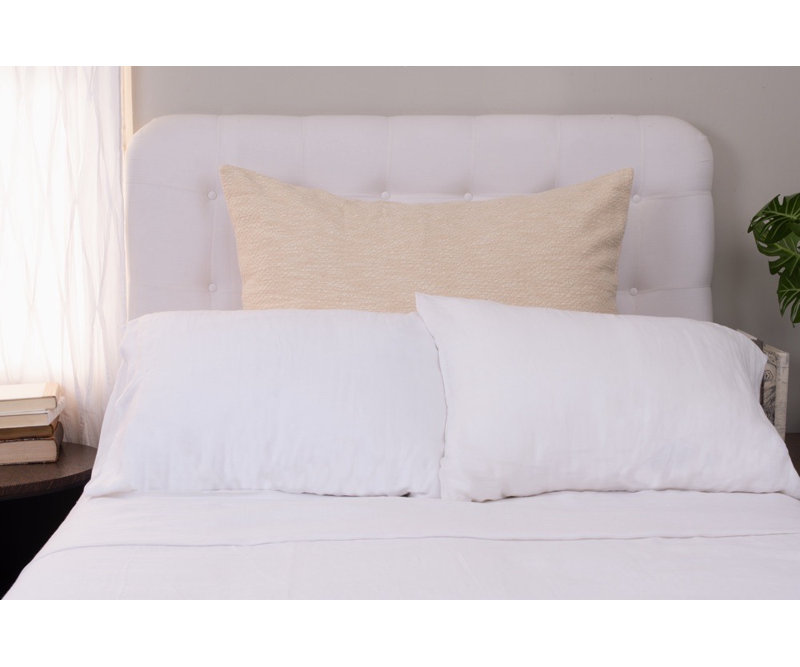 Lanaro Euro Pillow Cover & Insert, Ivory