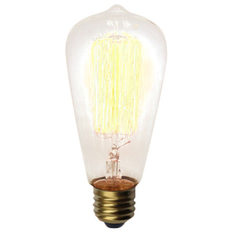 Ampoule à intensité variable incandescente 60 watts Abdurahmon ST58, blanc chaud (2 700 K), culot E26 / moyen (standard)