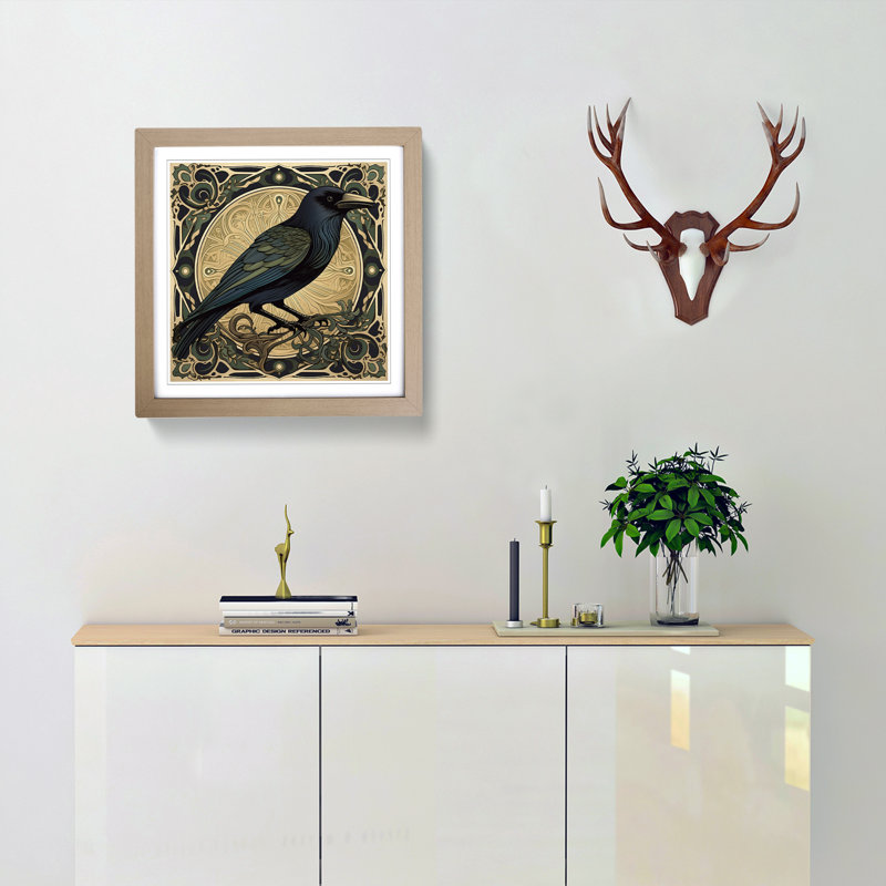 Single Picture Frame Print on Wood, Oak